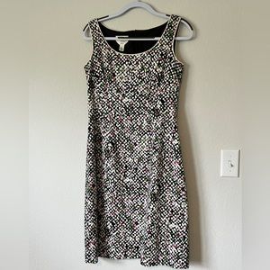 Talbots sleeveless dress polka dots